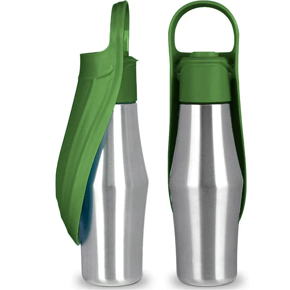 Portable Dog Water Bottle | Durable Stainless Steel