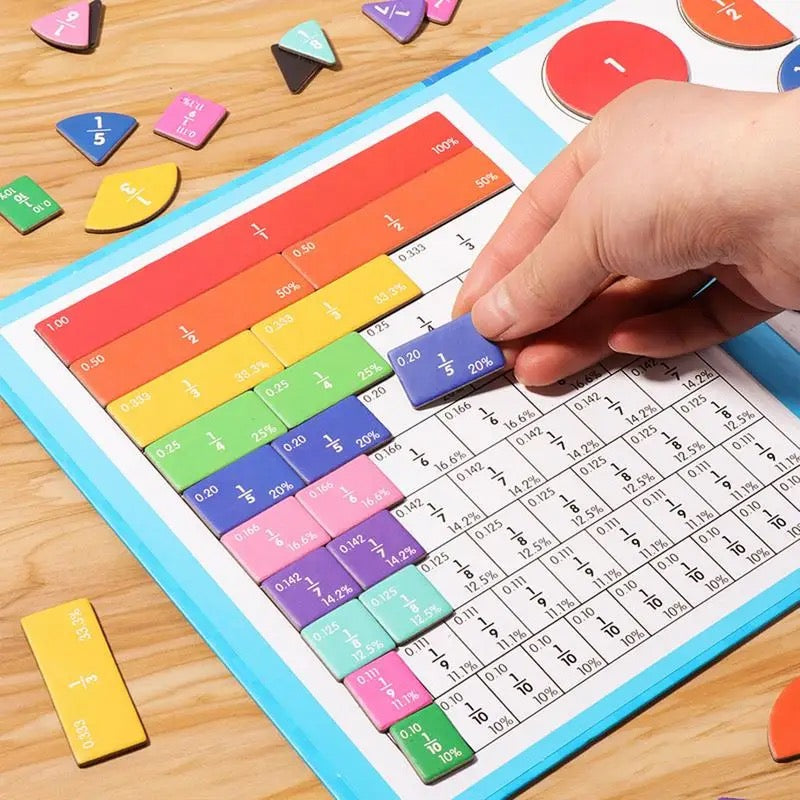 Fun Learning Magnetic Fraction Board