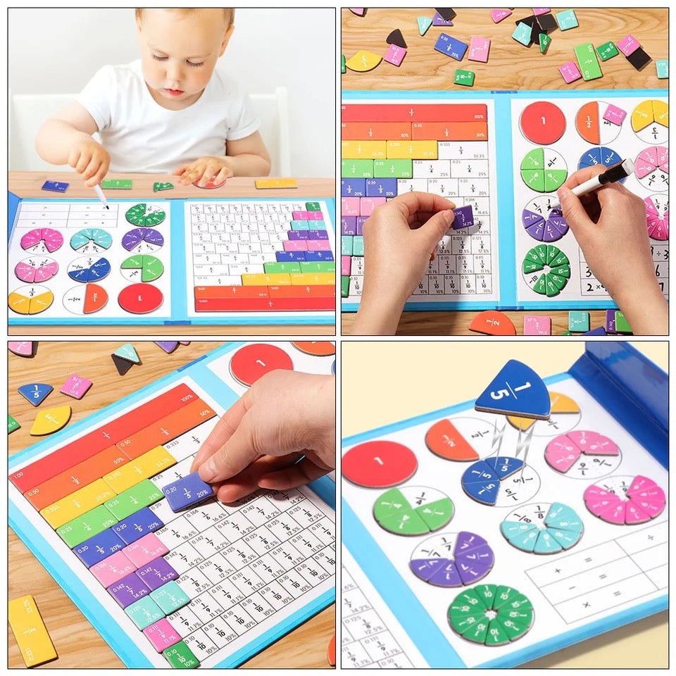 Fun Learning Magnetic Fraction Board