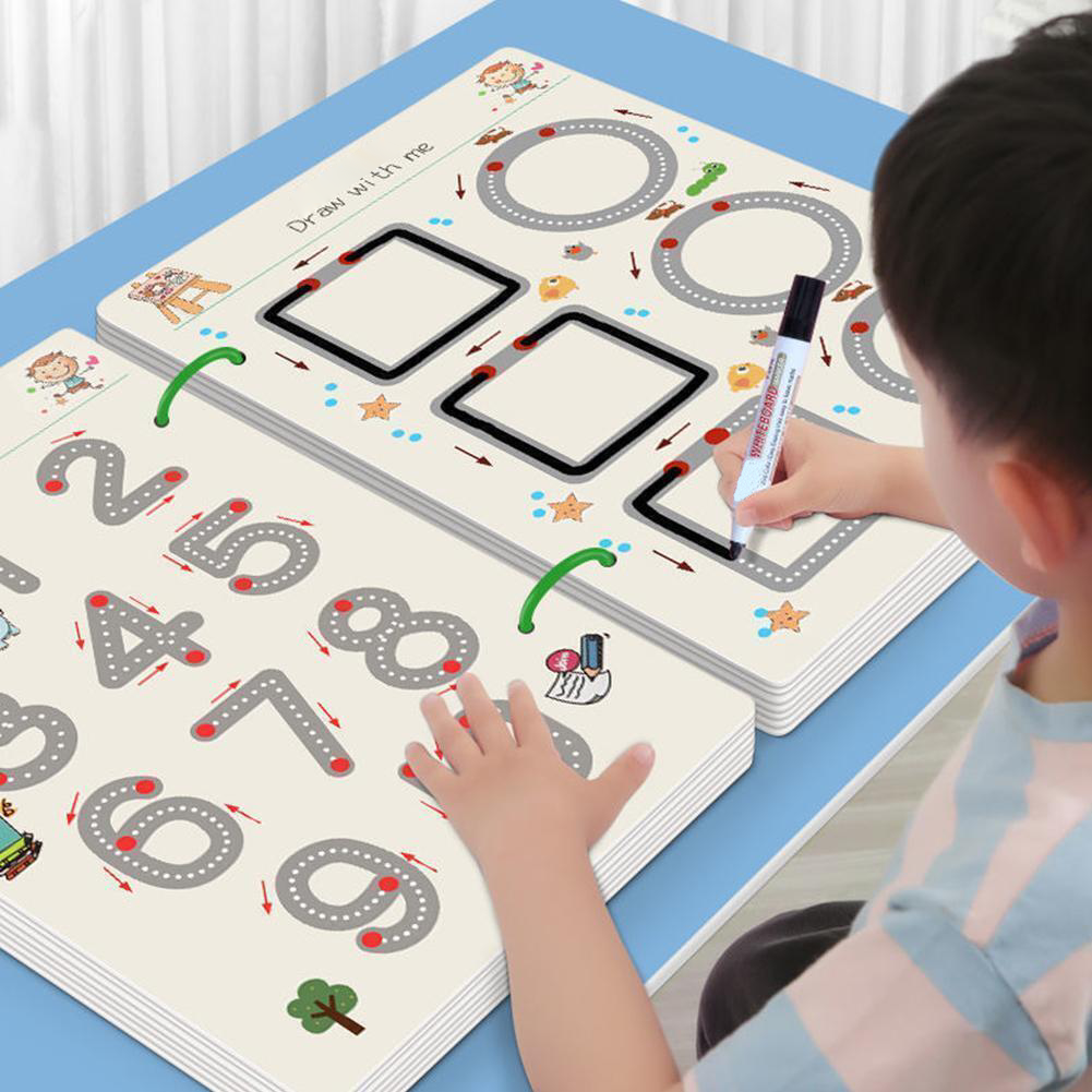 Washable Children's Educational Writing Pad - Luxicro