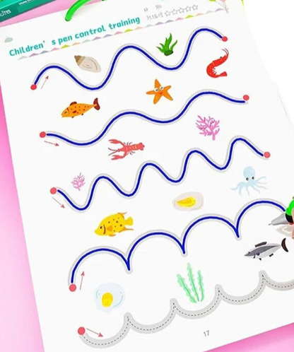 Washable Children's Educational Writing Pad