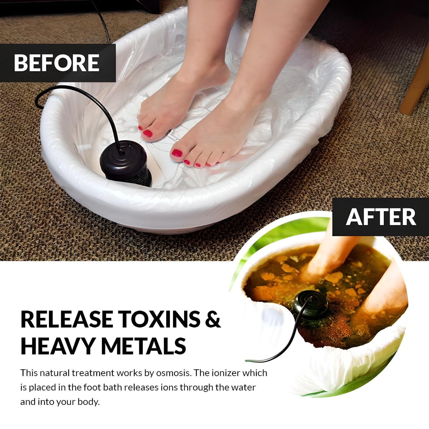 Advanced Ionic Foot Bath for Home Detox Therapy