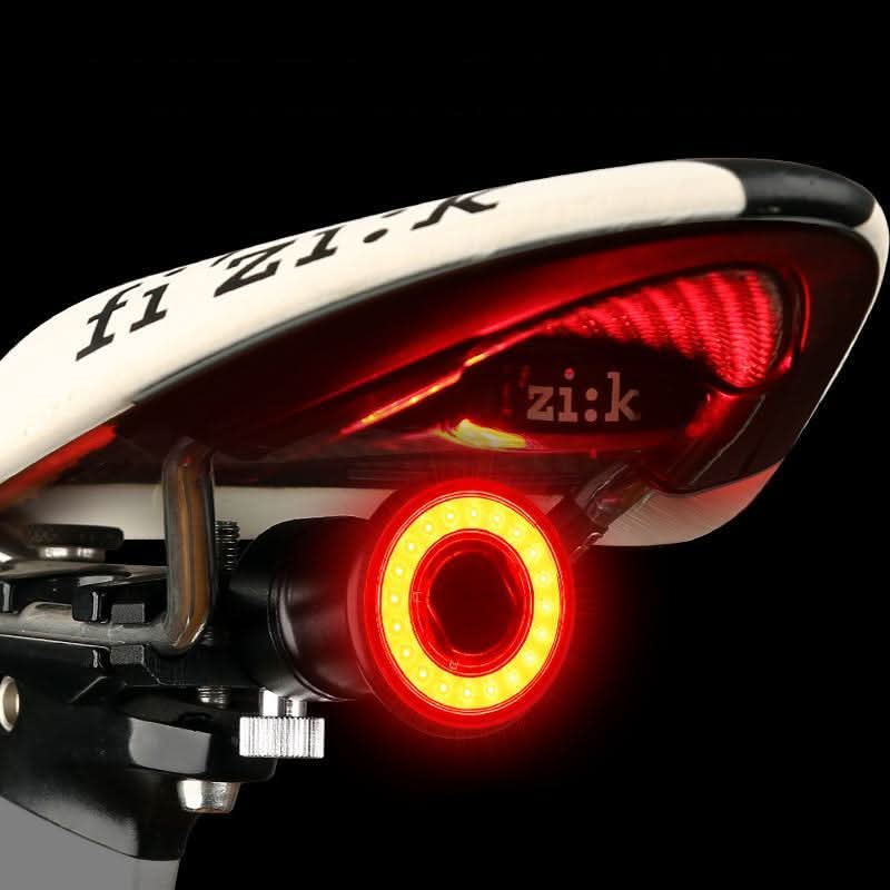 Safe LED Bicycle Tail Light with Brake Function, Water Resistant - Luxicro