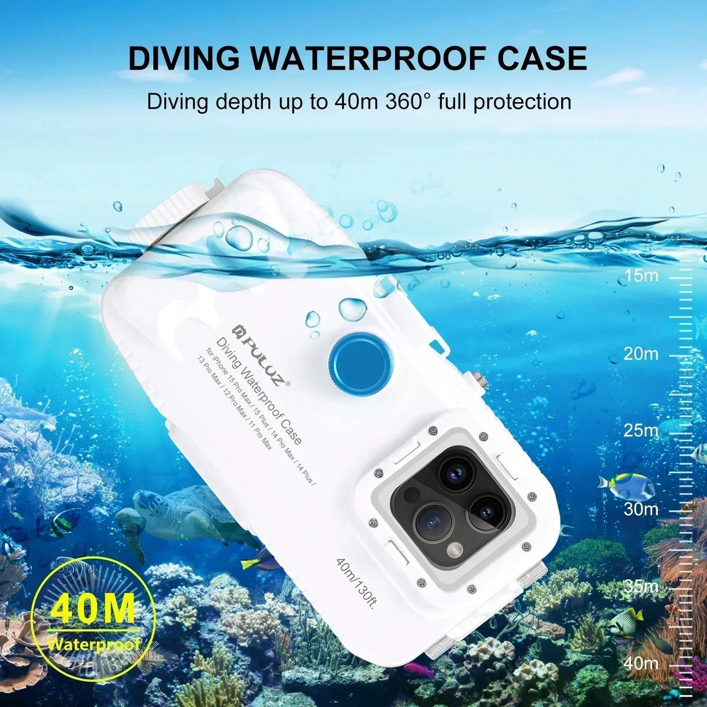 Ultra Protective 40M Water Resistant iPhone Case - Luxicro