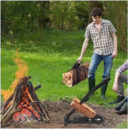 Easy Log Splitter - Compact Wall Mount Firewood Tool