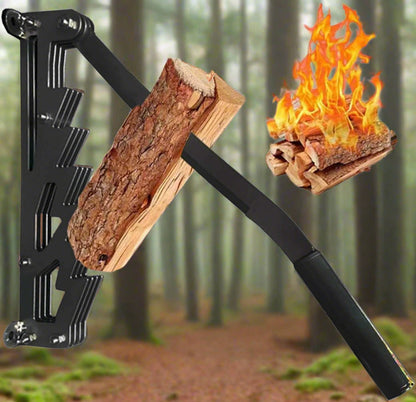 Easy Log Splitter - Compact Wall Mount Firewood Tool - Luxicro