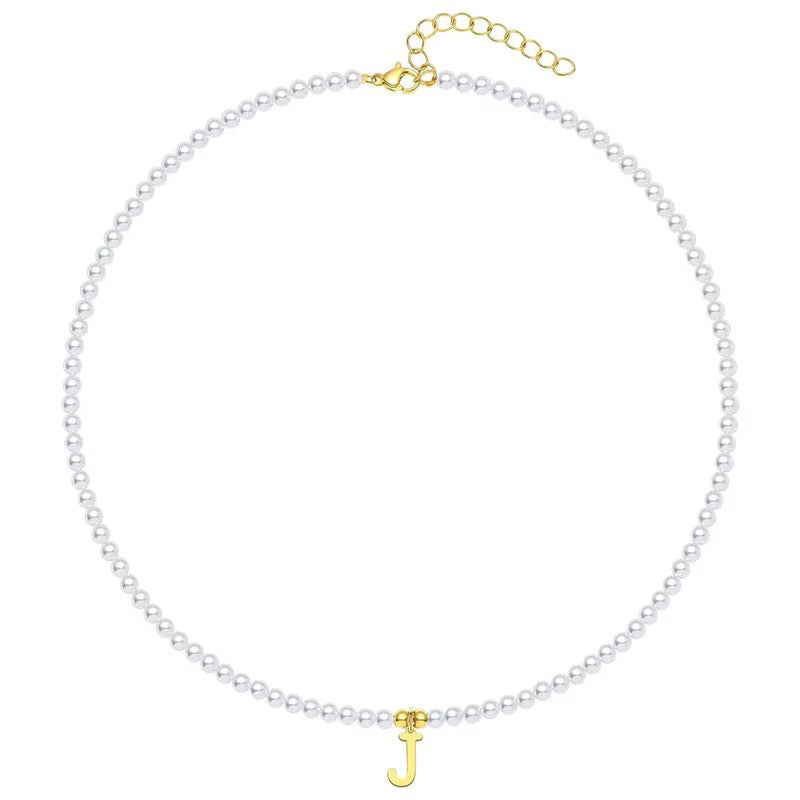 Elegant Personalized Pearl Name Necklace