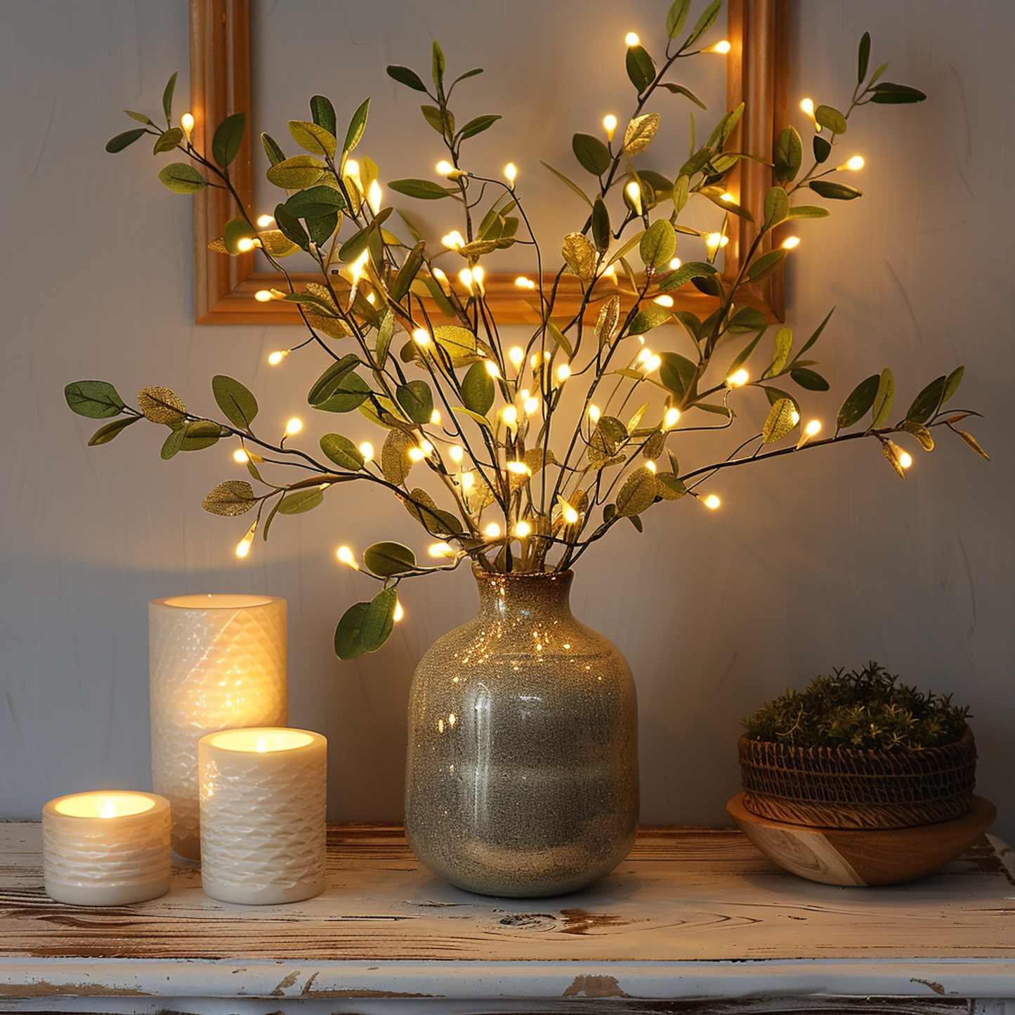 Delicate Greenery Fairy String Lights - 70cm