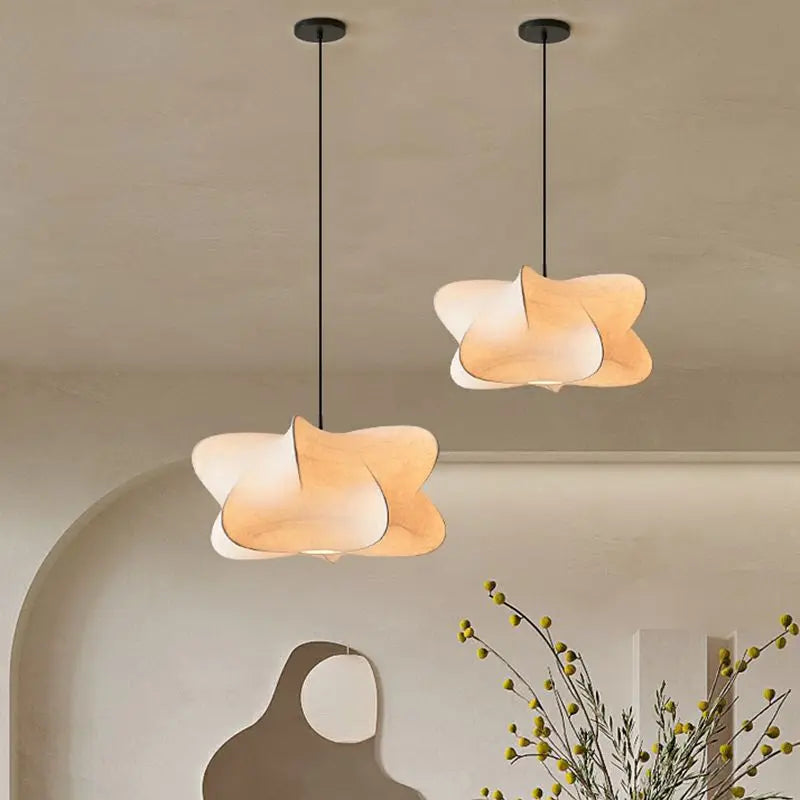 Elegant Asian Silk Hanging Lamp - Yeezlab