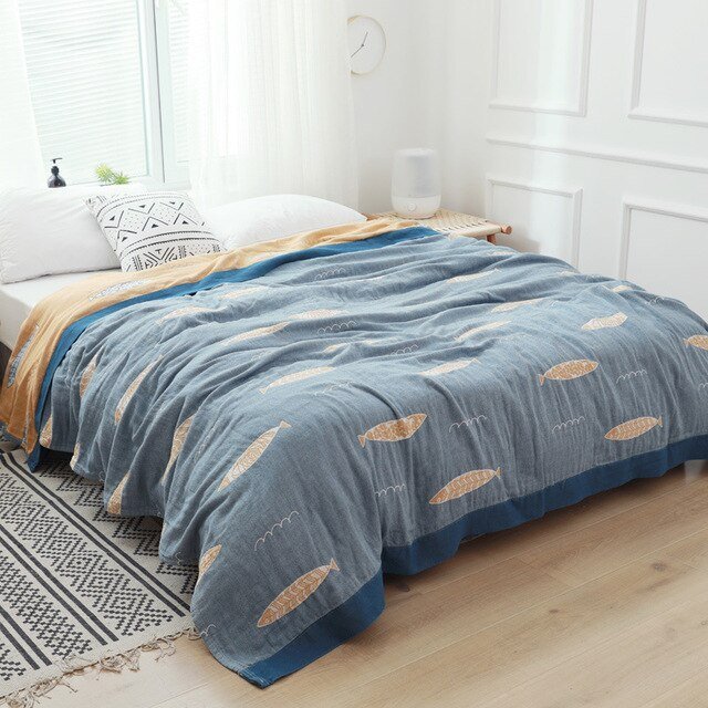 Soft Japanese Style Throw Blanket