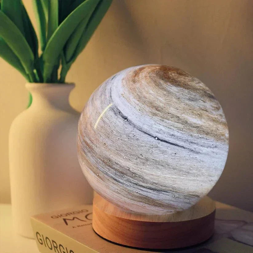 Soft Glow Moon Table Lamp with Dimmable Light - Luxicro