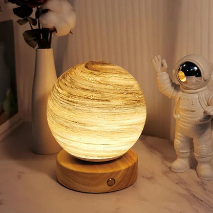 Warm White Moon Table Lamp - Dimmable Nightlight