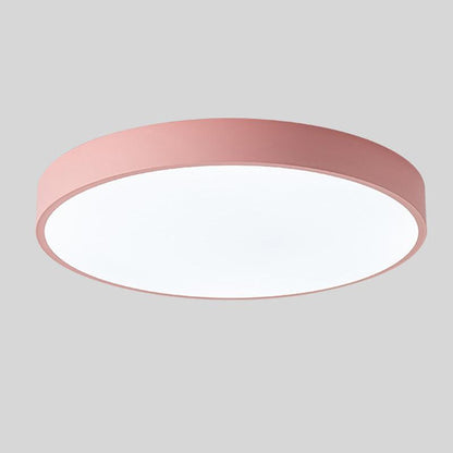Rustic Wood Round Pendant Ceiling Light