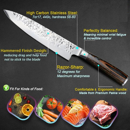High Quality Japanese Chef Kitchen Knife 8 Inch Blade