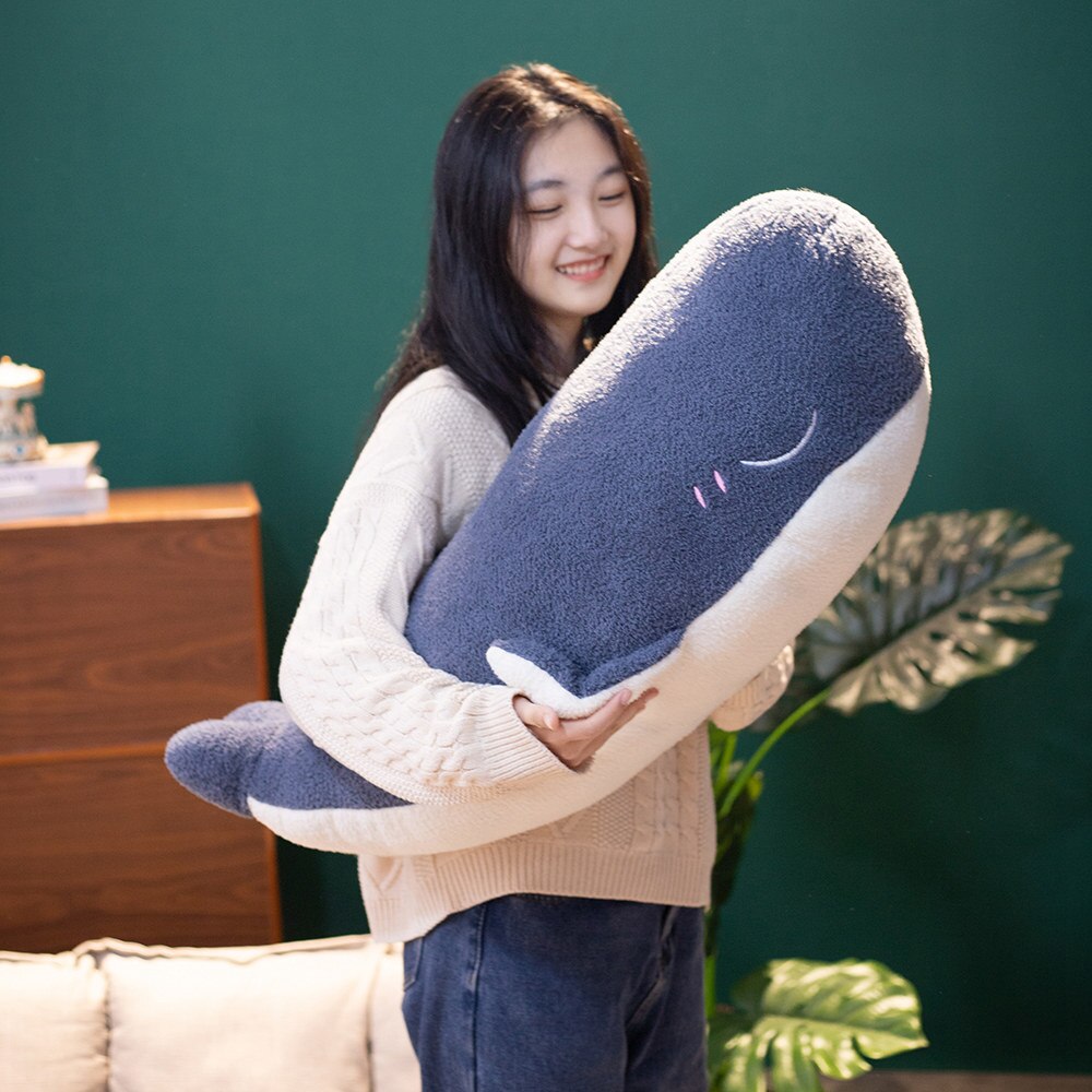 Adorable Plush Navy Whale Toy