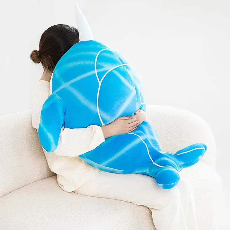 Adorable Navy Blue Plush Whale Toy