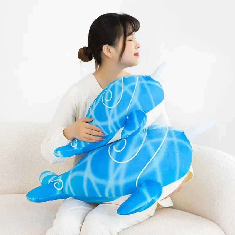 Adorable Navy Blue Plush Whale Toy
