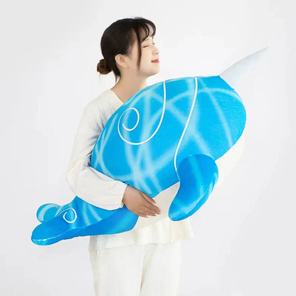 Adorable Navy Blue Plush Whale Toy