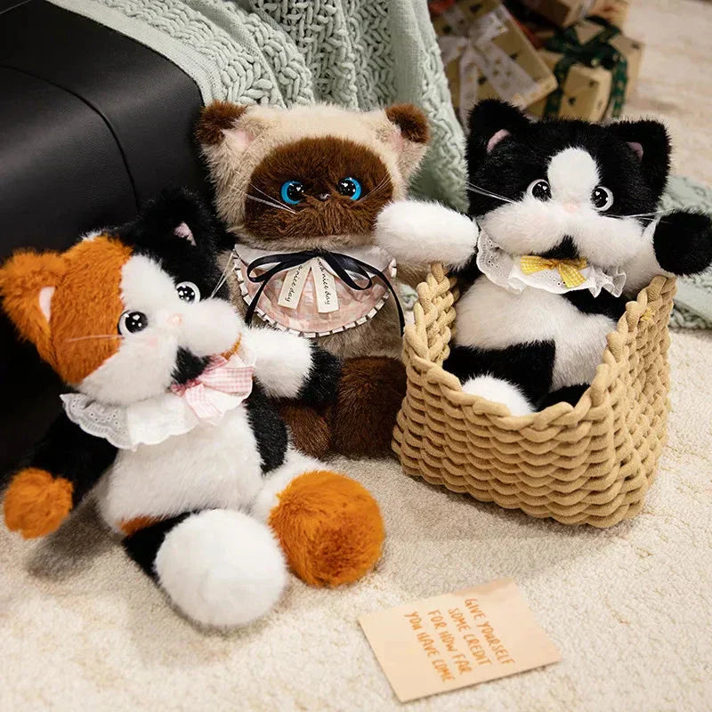Cuddly Large Eyed Cat Soft Plush Toy