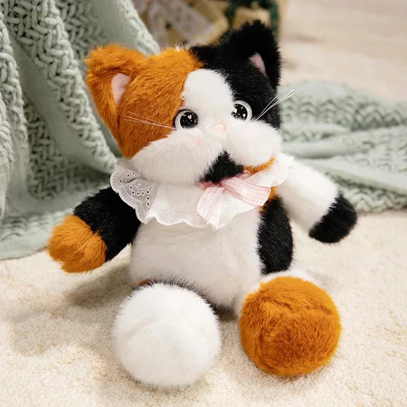Cuddly Large Eyed Cat Soft Plush Toy
