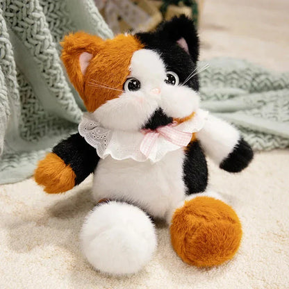 Cuddly Large Eyed Cat Soft Plush Toy