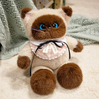 Cuddly Large Eyed Cat Soft Plush Toy
