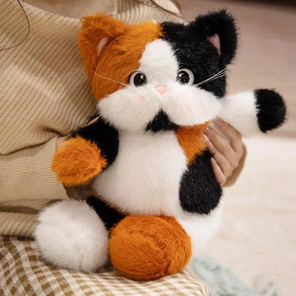 Cuddly Large Eyed Cat Soft Plush Toy