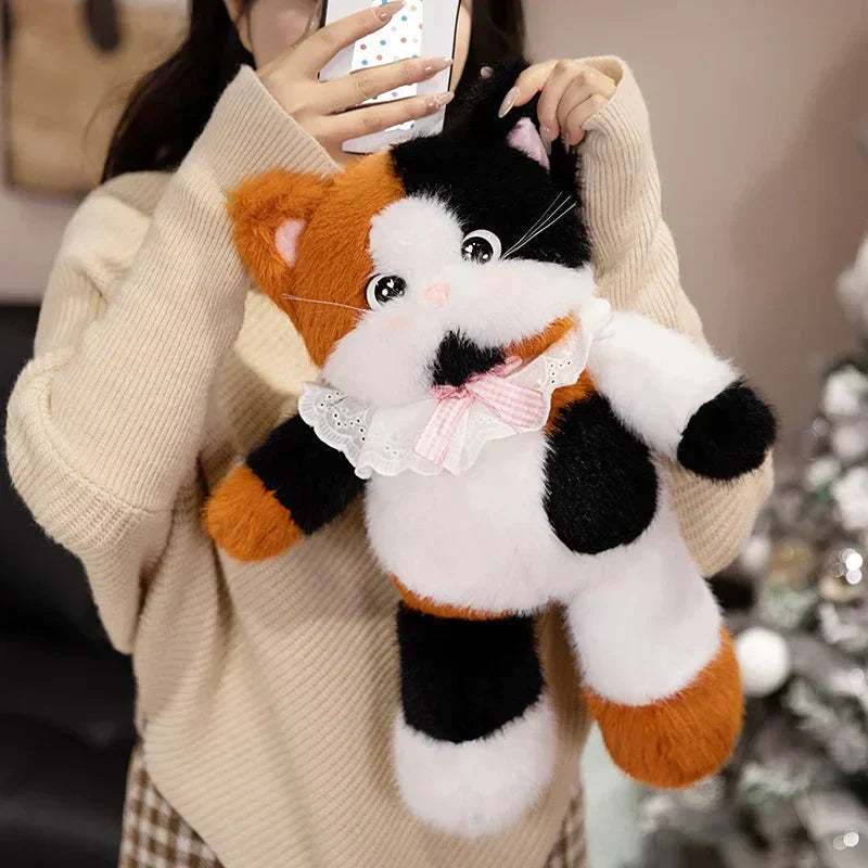 Cuddly Large Eyed Cat Soft Plush Toy - Luxicro