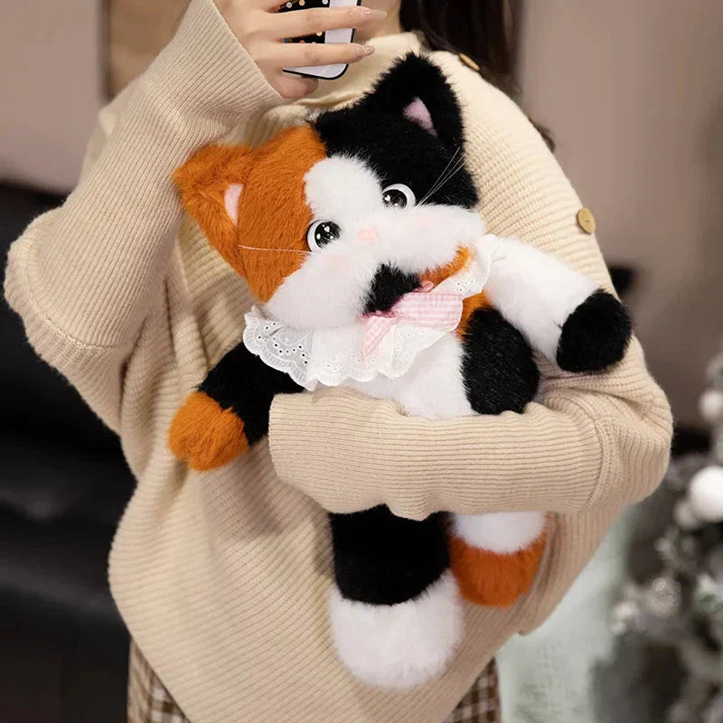 Cuddly Large Eyed Cat Soft Plush Toy