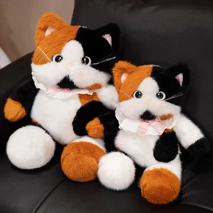 Cuddly Large Eyed Cat Soft Plush Toy