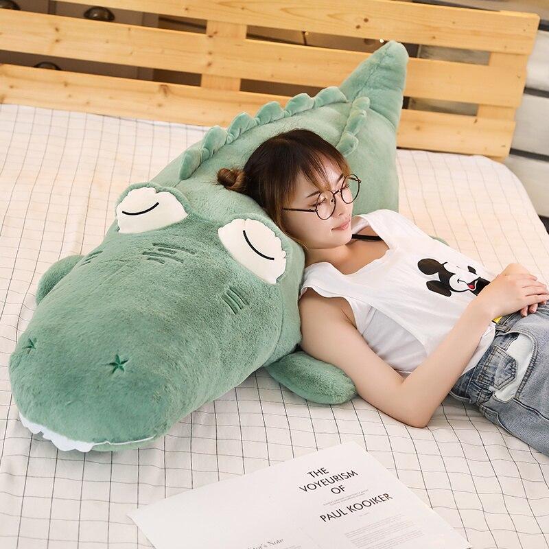 Big Soft Stuffed Crocodile Toy - Luxicro