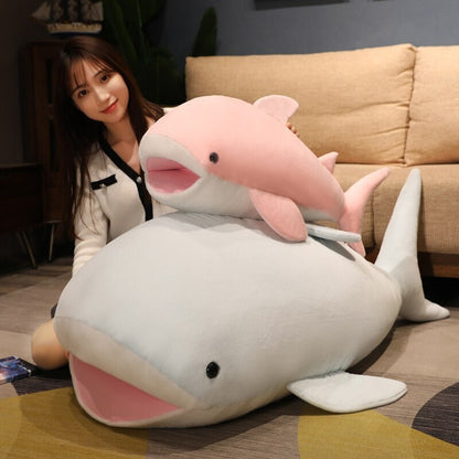 Cute Plush Blue Shark Toy