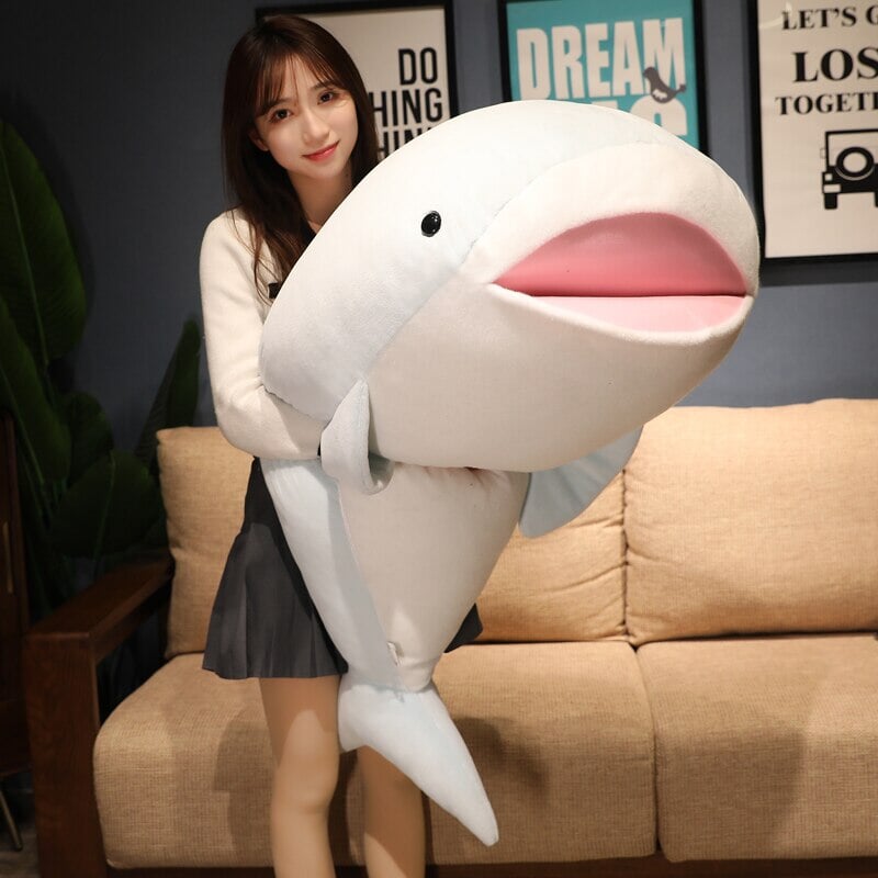Cute Plush Blue Shark Toy