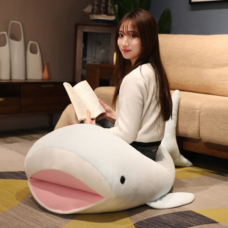 Cute Plush Blue Shark Toy