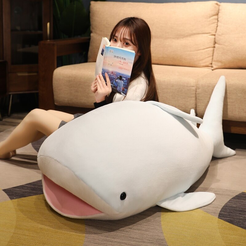 Cute Plush Blue Shark Toy