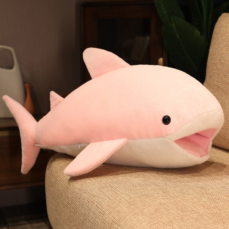 Cute Plush Blue Shark Toy