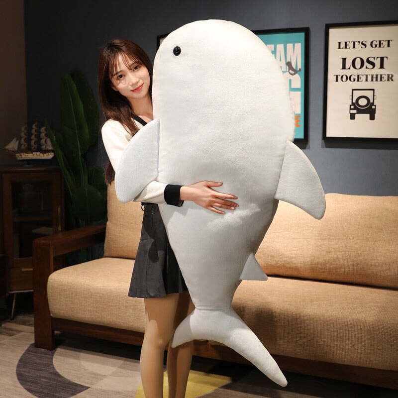 Cute Plush Blue Shark Toy