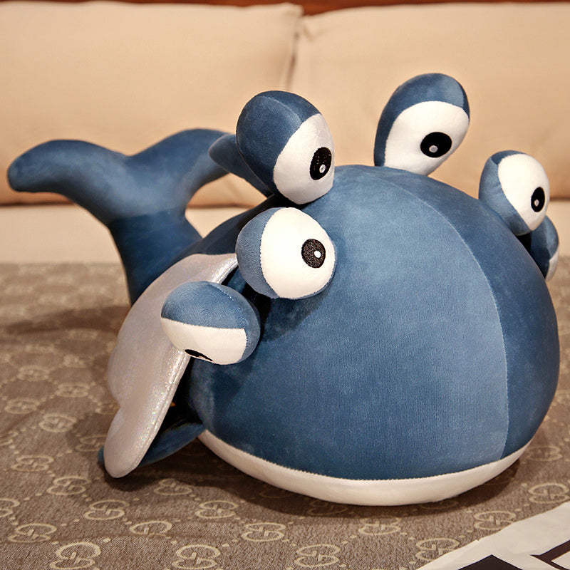 Cute Blue Flying Whale Soft Toy - Luxicro