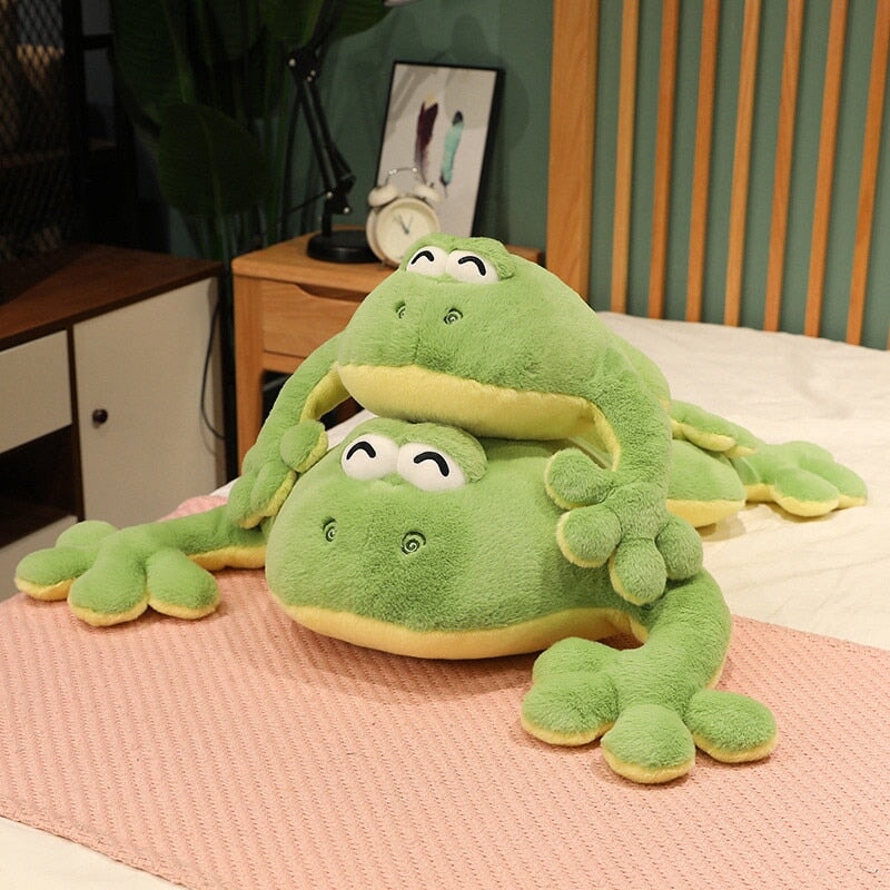 Big Cute Green Frog Stuffed Toy