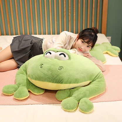 Big Cute Green Frog Stuffed Toy