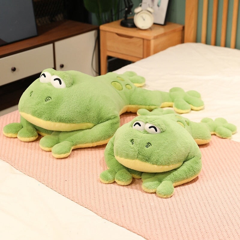 Big Cute Green Frog Stuffed Toy