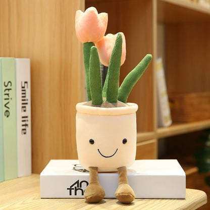 Vibrant Garden Stuffed Plant Pot