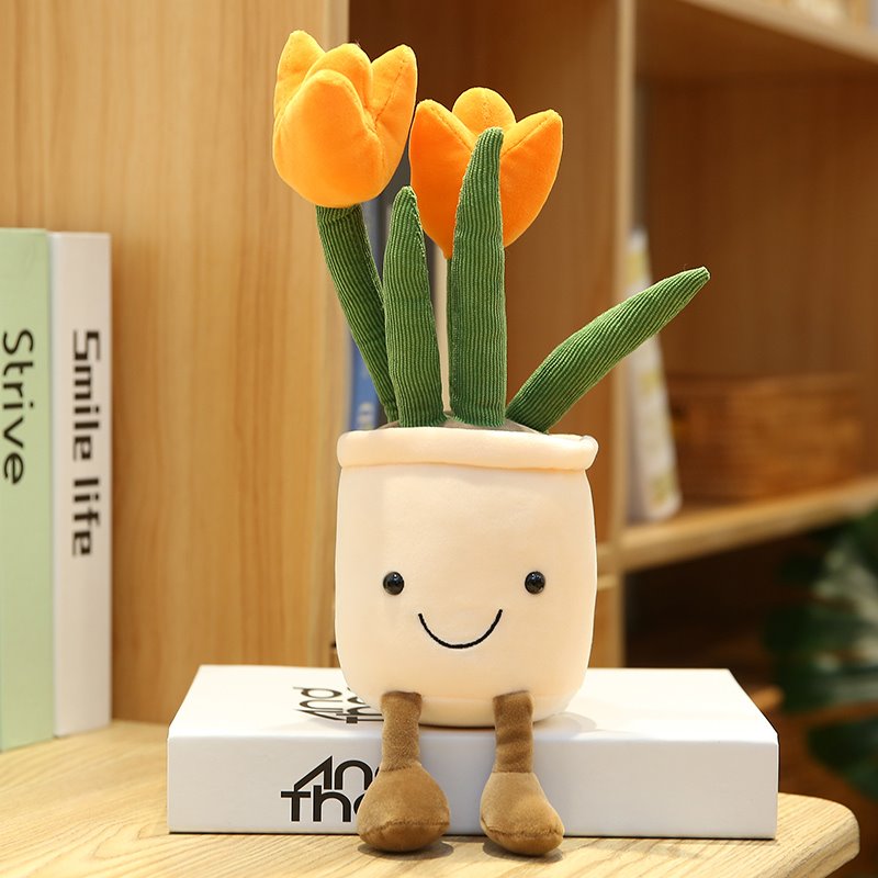 Vibrant Garden Stuffed Plant Pot