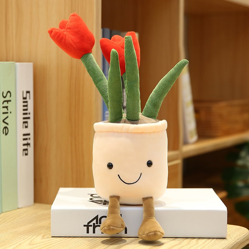 Vibrant Garden Stuffed Plant Pot - Luxicro
