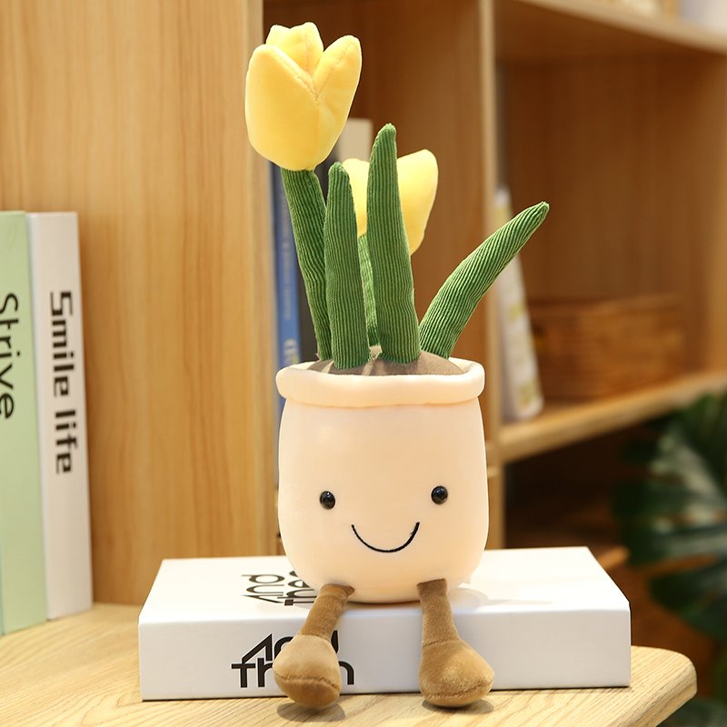 Vibrant Garden Stuffed Plant Pot