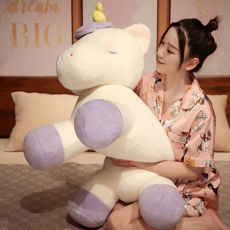 Cuddly Plush Unicorn Toys Buttercup and Cloudberry - Luxicro