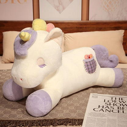 Cuddly Plush Unicorn Toys Buttercup and Cloudberry