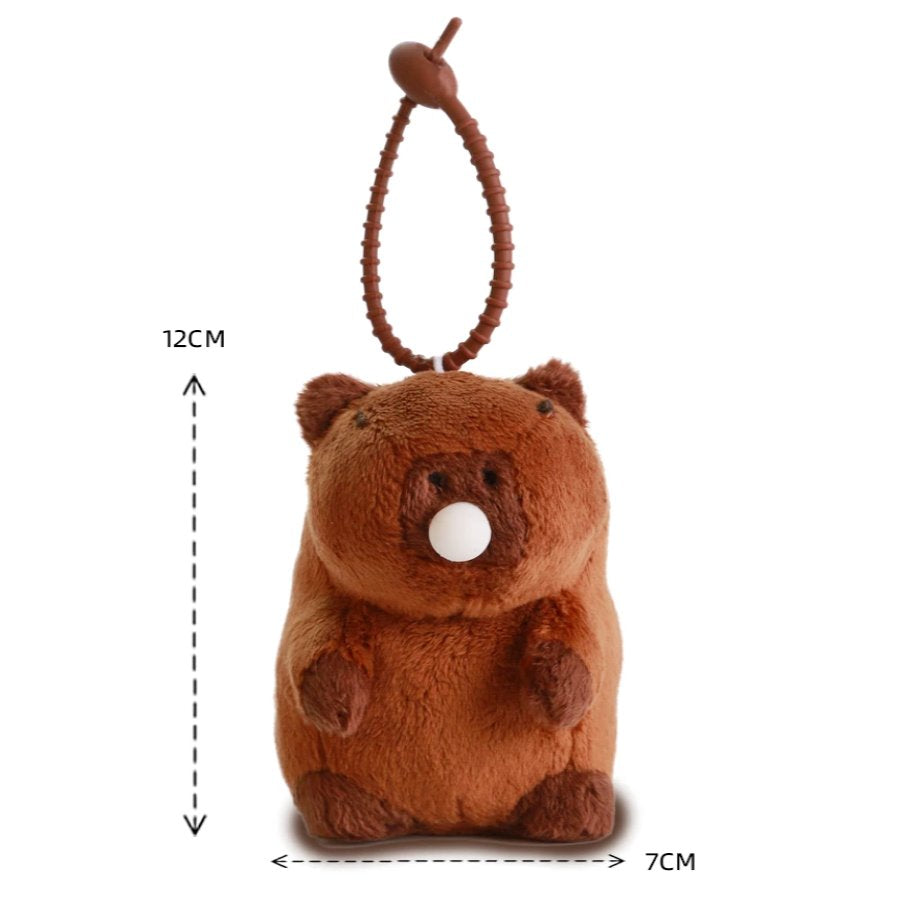 Adorable Soft Rodent Keychain Figure