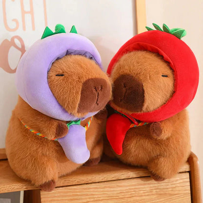 Adorable Stuffed Animal Toy with Colorful Hats