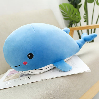 Adorable Large Soft Whale Stuffed Toy